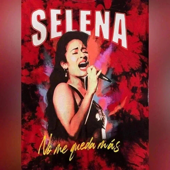 Selena Officially Licensed Short Sleeve Tie Die Graphic Tee Shirt XS Extra Small - Picture 2 of 7